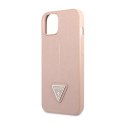 Guess Saffiano Triangle Logo Case - Etui iPhone 14 Plus (różowy)