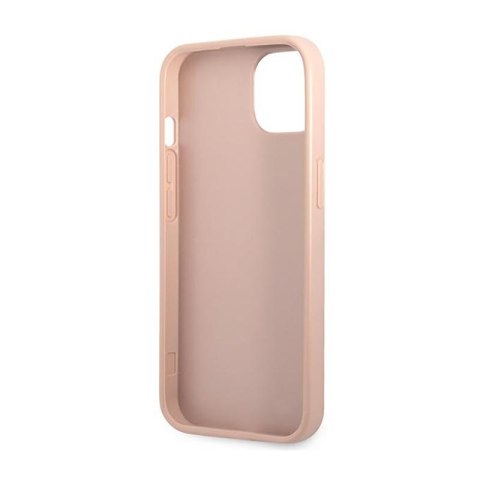 Guess Saffiano Triangle Logo Case - Etui iPhone 14 Plus (różowy) Guess Saffiano Triangle Logo Case - Etui iPhone 14 Plus (różowy)