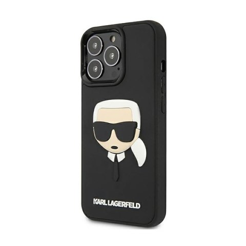 Karl Lagerfeld 3D Rubber Karl's Head - Etui iPhone 13 Pro (czarny) Karl Lagerfeld 3D Rubber Karl's Head - Etui iPhone 13 Pro (czarny)