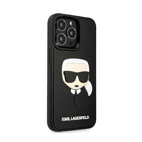 Karl Lagerfeld 3D Rubber Karl's Head - Etui iPhone 13 Pro (czarny) Karl Lagerfeld 3D Rubber Karl's Head - Etui iPhone 13 Pro (czarny)