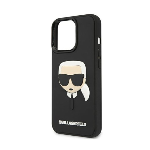Karl Lagerfeld 3D Rubber Karl's Head - Etui iPhone 13 Pro (czarny) Karl Lagerfeld 3D Rubber Karl's Head - Etui iPhone 13 Pro (czarny)