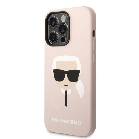 Karl Lagerfeld Silicone Ikonik Karl`s Head MagSafe - Etui iPhone 14 Pro Max (różowy) Karl Lagerfeld Silicone Ikonik Karl`s Head MagSafe - Etui iPhone 14 Pro Max (różowy)