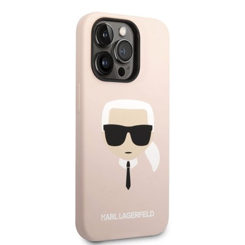 Karl Lagerfeld Silicone Ikonik Karl`s Head MagSafe - Etui iPhone 14 Pro Max (różowy) Karl Lagerfeld Silicone Ikonik Karl`s Head MagSafe - Etui iPhone 14 Pro Max (różowy)