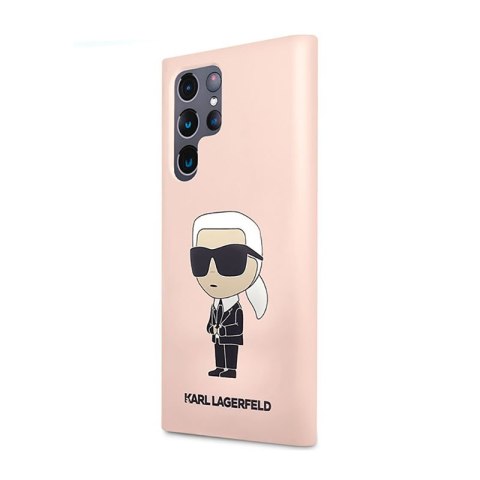 Karl Lagerfeld Silicone NFT Ikonik - Etui Samsung Galaxy S23 Ultra (różowy) Karl Lagerfeld Silicone NFT Ikonik - Etui Samsung Galaxy S23 Ultra (różowy)