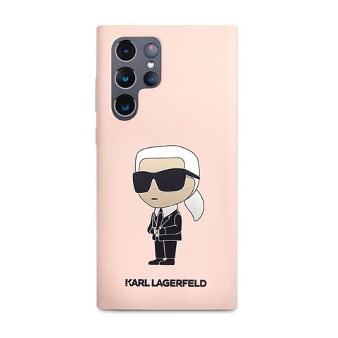 Karl Lagerfeld Silicone NFT Ikonik - Etui Samsung Galaxy S23 Ultra (różowy) Karl Lagerfeld Silicone NFT Ikonik - Etui Samsung Galaxy S23 Ultra (różowy)