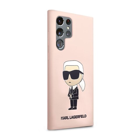 Karl Lagerfeld Silicone NFT Ikonik - Etui Samsung Galaxy S23 Ultra (różowy) Karl Lagerfeld Silicone NFT Ikonik - Etui Samsung Galaxy S23 Ultra (różowy)