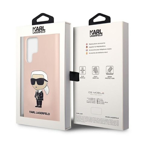 Karl Lagerfeld Silicone NFT Ikonik - Etui Samsung Galaxy S23 Ultra (różowy) Karl Lagerfeld Silicone NFT Ikonik - Etui Samsung Galaxy S23 Ultra (różowy)