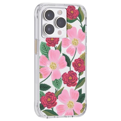 Rifle Paper Clear - Etui iPhone 14 Pro zdobione złotem (Rose Garden) Rifle Paper Clear - Etui iPhone 14 Pro zdobione złotem (Rose Garden)