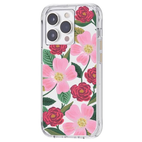 Rifle Paper Clear - Etui iPhone 14 Pro zdobione złotem (Rose Garden) Rifle Paper Clear - Etui iPhone 14 Pro zdobione złotem (Rose Garden)