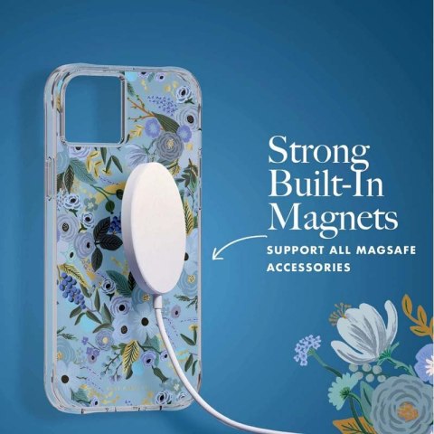 Rifle Paper Clear MagSafe - Etui iPhone 14 Plus (Garden Party Blue) Rifle Paper Clear MagSafe - Etui iPhone 14 Plus (Garden Party Blue)