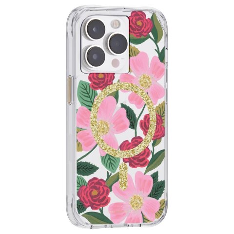 Rifle Paper Clear MagSafe - Etui iPhone 14 Pro zdobione złotem (Rose Garden) Rifle Paper Clear MagSafe - Etui iPhone 14 Pro zdobione złotem (Rose Garden)