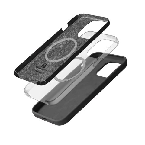Crong Color Cover Magnetic - Etui iPhone 15 Pro MagSafe (tytanowy) Crong Color Cover Magnetic - Etui iPhone 15 Pro MagSafe (tytanowy)