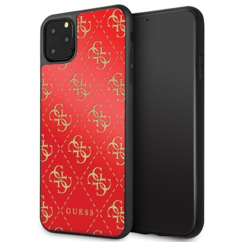 Guess 4G Double Layer Glitter Case - Etui iPhone 11 Pro Max (Red) Guess 4G Double Layer Glitter Case - Etui iPhone 11 Pro Max (Red)