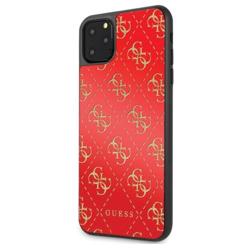 Guess 4G Double Layer Glitter Case - Etui iPhone 11 Pro Max (Red) Guess 4G Double Layer Glitter Case - Etui iPhone 11 Pro Max (Red)