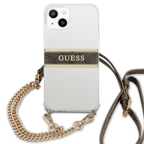 Guess 4G Gold Stripe Crossbody - Etui iPhone 13 mini Guess 4G Gold Stripe Crossbody - Etui iPhone 13 mini