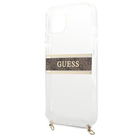 Guess 4G Gold Stripe Crossbody - Etui iPhone 13 mini Guess 4G Gold Stripe Crossbody - Etui iPhone 13 mini