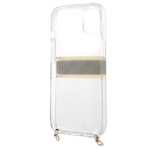 Guess 4G Gold Stripe Crossbody - Etui iPhone 13 mini Guess 4G Gold Stripe Crossbody - Etui iPhone 13 mini