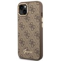 Guess 4G Metal Camera Outline Case - Etui iPhone 14 Plus (Brązowy)