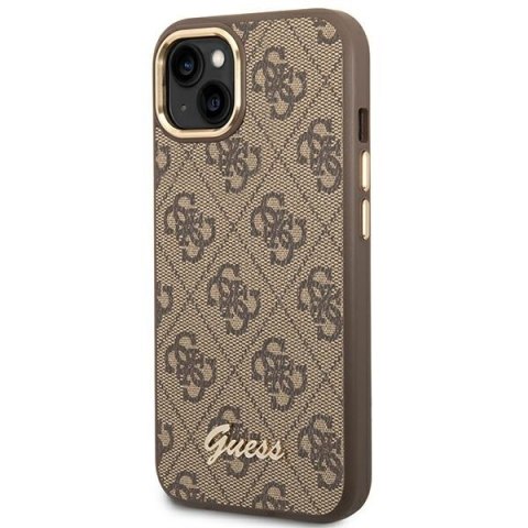 Guess 4G Metal Camera Outline Case - Etui iPhone 14 Plus (Brązowy) Guess 4G Metal Camera Outline Case - Etui iPhone 14 Plus (Brązowy)