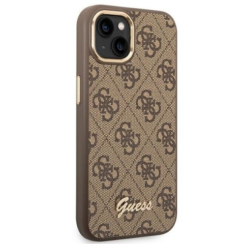 Guess 4G Metal Camera Outline Case - Etui iPhone 14 Plus (Brązowy) Guess 4G Metal Camera Outline Case - Etui iPhone 14 Plus (Brązowy)