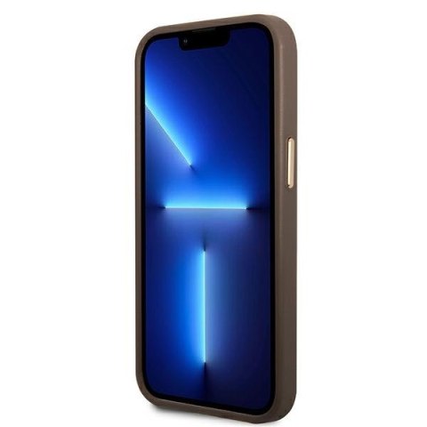 Guess 4G Metal Camera Outline Case - Etui iPhone 14 Plus (Brązowy) Guess 4G Metal Camera Outline Case - Etui iPhone 14 Plus (Brązowy)