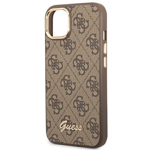 Guess 4G Metal Camera Outline Case - Etui iPhone 14 Plus (Brązowy) Guess 4G Metal Camera Outline Case - Etui iPhone 14 Plus (Brązowy)