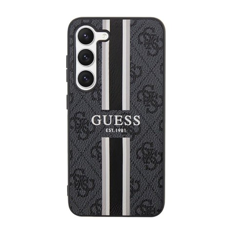 Guess 4G Printed Stripe - Etui Samsung Galaxy S23 (czarny) Guess 4G Printed Stripe - Etui Samsung Galaxy S23 (czarny)
