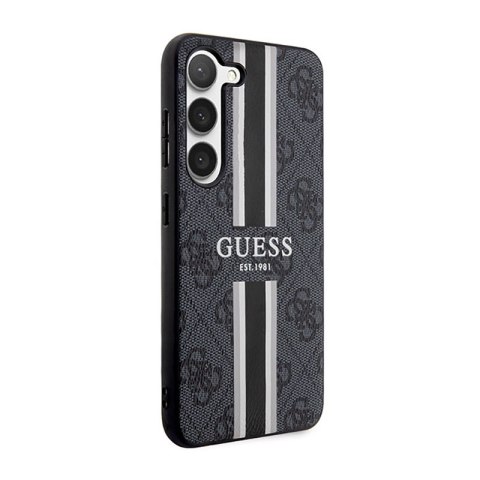 Guess 4G Printed Stripe - Etui Samsung Galaxy S23 (czarny) Guess 4G Printed Stripe - Etui Samsung Galaxy S23 (czarny)