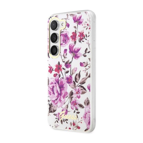 Guess Flower Collection - Etui Samsung Galaxy S23+ (biały) Guess Flower Collection - Etui Samsung Galaxy S23+ (biały)