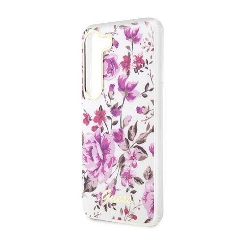 Guess Flower Collection - Etui Samsung Galaxy S23+ (biały) Guess Flower Collection - Etui Samsung Galaxy S23+ (biały)
