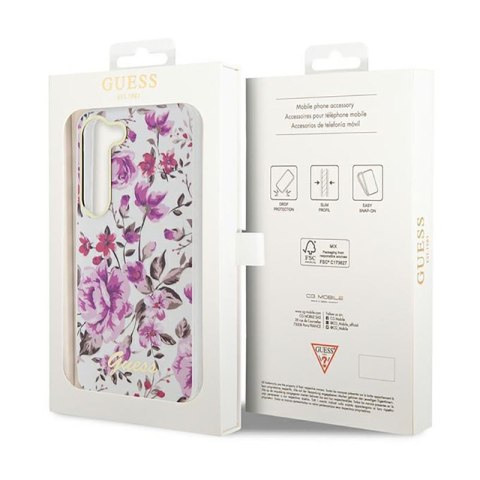 Guess Flower Collection - Etui Samsung Galaxy S23+ (biały) Guess Flower Collection - Etui Samsung Galaxy S23+ (biały)
