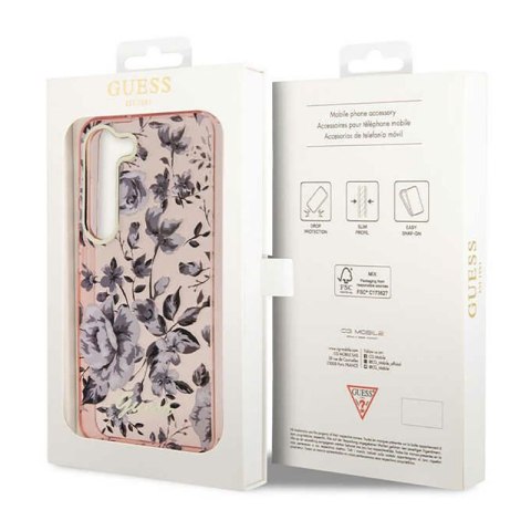 Guess Flower Collection - Etui Samsung Galaxy S23+ (różowy) Guess Flower Collection - Etui Samsung Galaxy S23+ (różowy)
