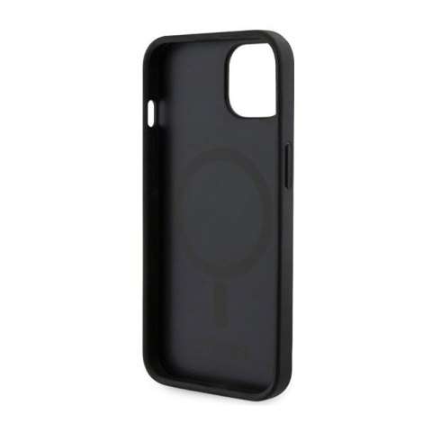 Guess GCube Stripes MagSafe - Etui iPhone 14 Plus (Czarny) Guess GCube Stripes MagSafe - Etui iPhone 14 Plus (Czarny)