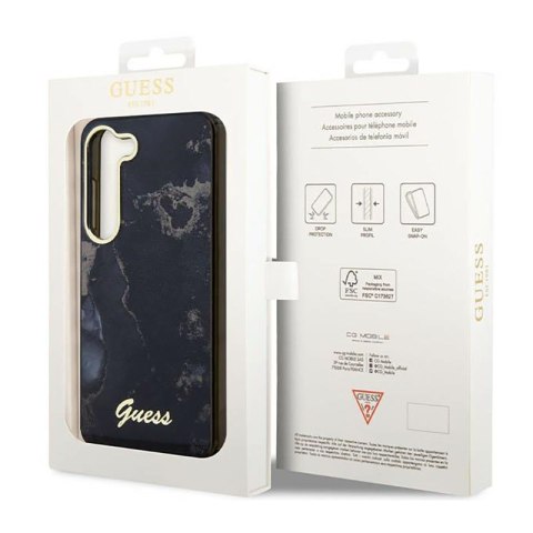 Guess Golden Marble Collection - Etui Samsung Galaxy S23 (czarny) Guess Golden Marble Collection - Etui Samsung Galaxy S23 (czarny)