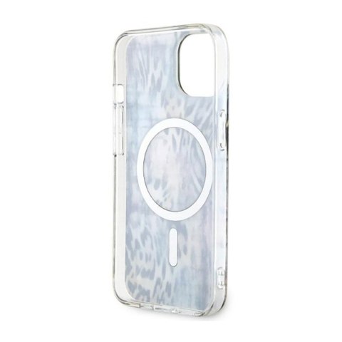 Guess Leopard MagSafe - Etui iPhone 14 (Niebieski) Guess Leopard MagSafe - Etui iPhone 14 (Niebieski)