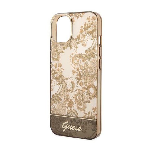 Guess Porcelain Collection - Etui iPhone 14 Plus (ochre) Guess Porcelain Collection - Etui iPhone 14 Plus (ochre)