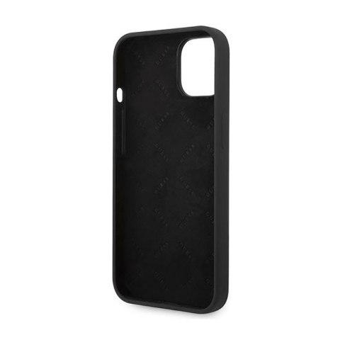 Guess Silicone Triangle Logo - Etui iPhone 14 Plus (czarny) Guess Silicone Triangle Logo - Etui iPhone 14 Plus (czarny)