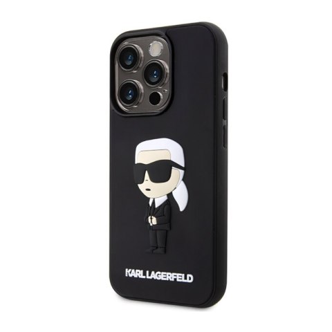 Karl Lagerfeld 3D Rubber NFT Ikonik - Etui iPhone 14 Pro (Czarny) Karl Lagerfeld 3D Rubber NFT Ikonik - Etui iPhone 14 Pro (Czarny)