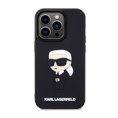 Karl Lagerfeld 3D Rubber NFT Ikonik - Etui iPhone 14 Pro (Czarny) Karl Lagerfeld 3D Rubber NFT Ikonik - Etui iPhone 14 Pro (Czarny)