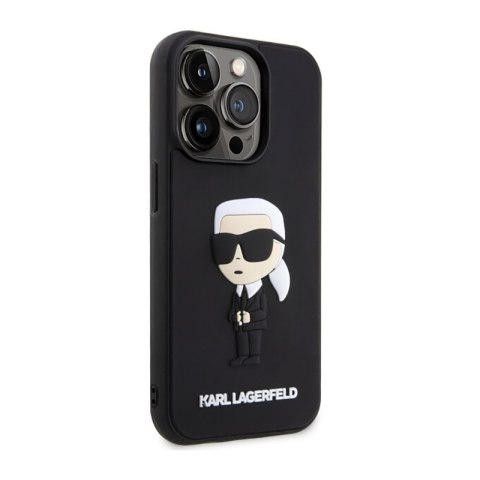 Karl Lagerfeld 3D Rubber NFT Ikonik - Etui iPhone 14 Pro (Czarny) Karl Lagerfeld 3D Rubber NFT Ikonik - Etui iPhone 14 Pro (Czarny)
