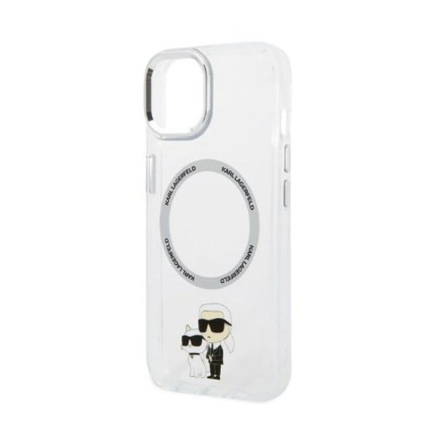 Karl Lagerfeld IML NFT Karl & Choupette MagSafe - Etui iPhone 14 Plus (przezroczysty) Karl Lagerfeld IML NFT Karl & Choupette MagSafe - Etui iPhone 14 Plus (przezroczysty)
