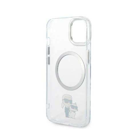 Karl Lagerfeld IML NFT Karl & Choupette MagSafe - Etui iPhone 14 Plus (przezroczysty) Karl Lagerfeld IML NFT Karl & Choupette MagSafe - Etui iPhone 14 Plus (przezroczysty)