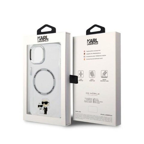 Karl Lagerfeld IML NFT Karl & Choupette MagSafe - Etui iPhone 14 Plus (przezroczysty) Karl Lagerfeld IML NFT Karl & Choupette MagSafe - Etui iPhone 14 Plus (przezroczysty)