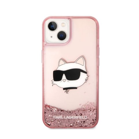 Karl Lagerfeld Liquid Glitter NFT Choupette Head - Etui iPhone 14 Plus (różowy) Karl Lagerfeld Liquid Glitter NFT Choupette Head - Etui iPhone 14 Plus (różowy)