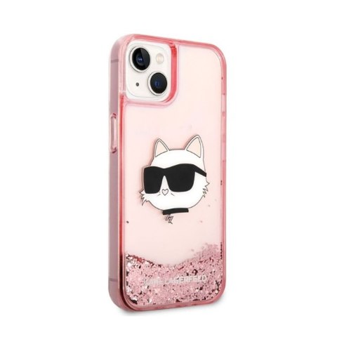 Karl Lagerfeld Liquid Glitter NFT Choupette Head - Etui iPhone 14 Plus (różowy) Karl Lagerfeld Liquid Glitter NFT Choupette Head - Etui iPhone 14 Plus (różowy)