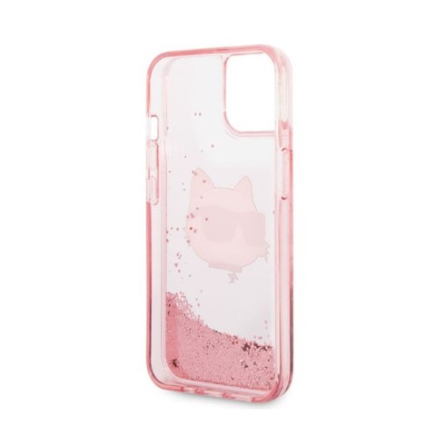 Karl Lagerfeld Liquid Glitter NFT Choupette Head - Etui iPhone 14 Plus (różowy) Karl Lagerfeld Liquid Glitter NFT Choupette Head - Etui iPhone 14 Plus (różowy)