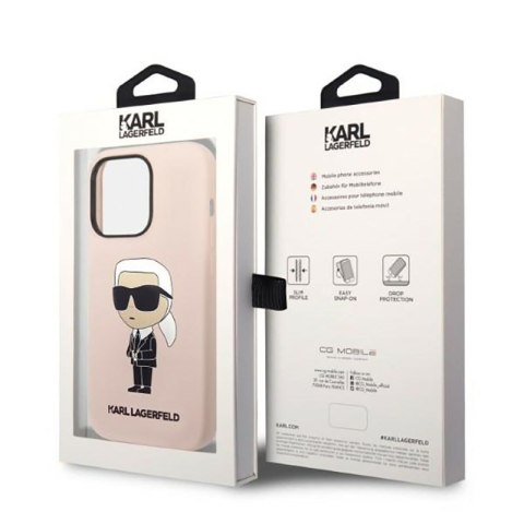 Karl Lagerfeld Silicone NFT Ikonik MagSafe - Etui iPhone 14 Pro Max (różowy) Karl Lagerfeld Silicone NFT Ikonik MagSafe - Etui iPhone 14 Pro Max (różowy)