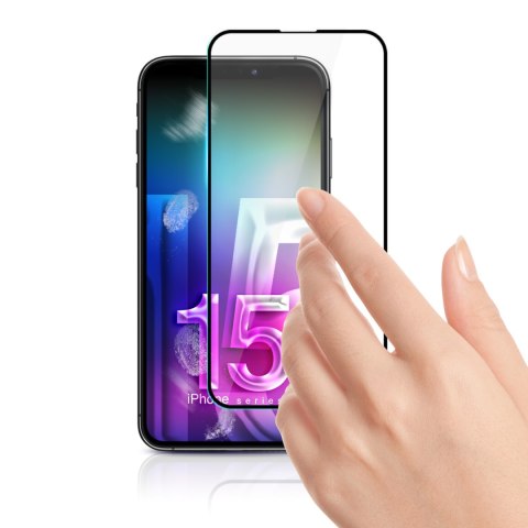 3mk HardGlass Max Lite - Szkło hartowane do iPhone 15 Pro (Czarny) 3mk HardGlass Max Lite - Szkło hartowane do iPhone 15 Pro (Czarny)