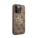 Guess 4G Big Metal Logo - Etui iPhone 15 Pro Max (brązowy)