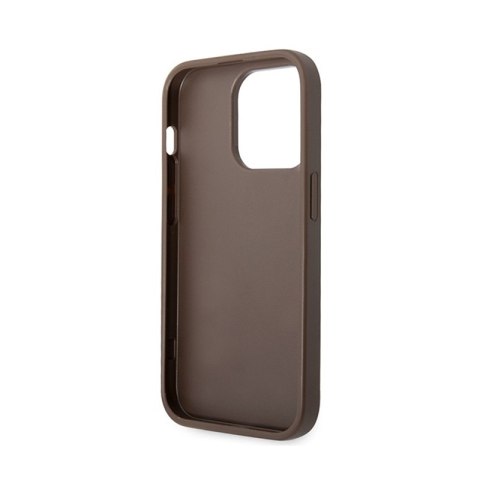 Guess 4G Big Metal Logo - Etui iPhone 15 Pro Max (brązowy) Guess 4G Big Metal Logo - Etui iPhone 15 Pro Max (brązowy)
